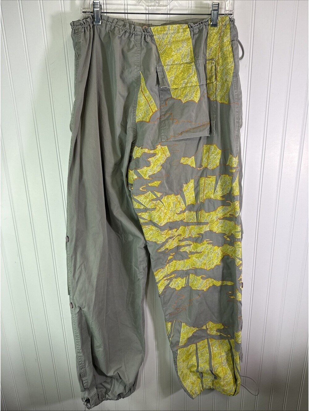 Maharishi Grey Embroidered Sun Clouds Original Snopants Mens L Gorpcore Vintage